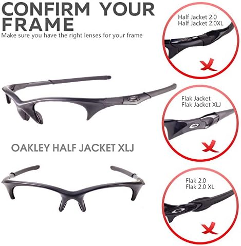 Walleva Сменяеми лещи или Лещи/Гума комплект за слънчеви очила Oakley Half Яке XLJ - 53 възможности