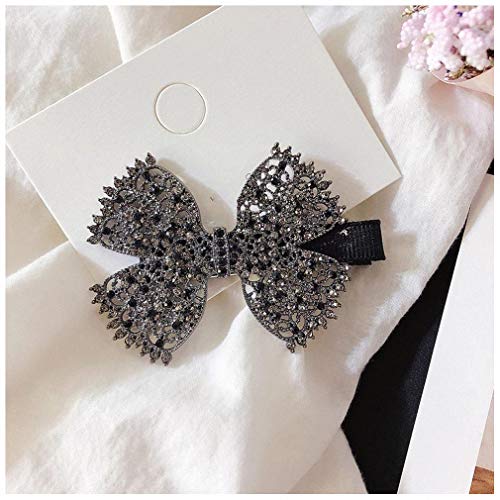 Pudwy Pearl Big Bow Crystal Duckbill Клип Hairpins for Girl Sweet Elegant Design Hair Accessories Snap Barrette