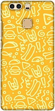 AMZER Slim Fit Handcrafted Designer Printed Snap On Hard Shell Case Делото за Huawei P9 Plus - Junk HD Color,