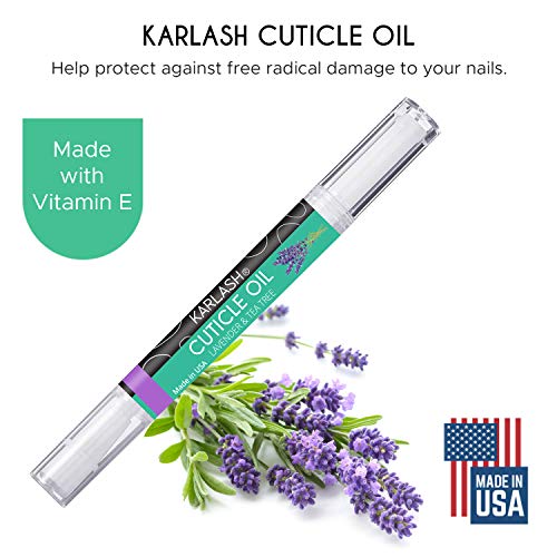 Karlash Салон Spa Premium Cuticle Oil Pen Lavender Tea Tree - Лекува сухи, напукани и твърди кожичките.