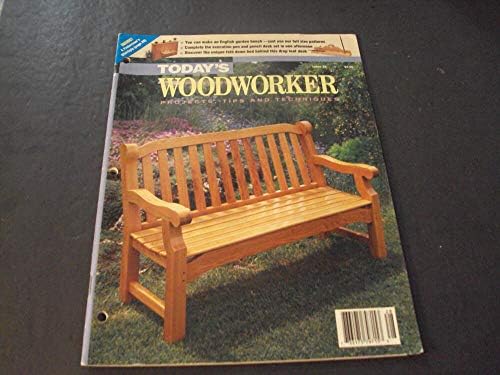 Днешните проекти дърводелец Юли-август 1993 Модели Английска градинска пейка