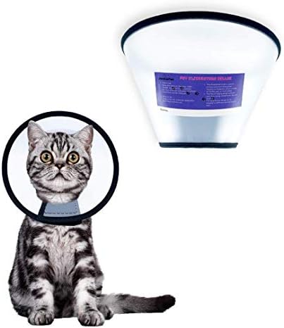 JackiePet Adjustable Cat Cone After Surgery, Пет Recovery Elizabethan Collar, Anti-bite Против-Lick with