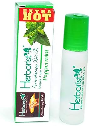 Herborist Aromatherapy Roll on Oil Extra Hot - Мента, 10 мл (опаковка от 2 броя)