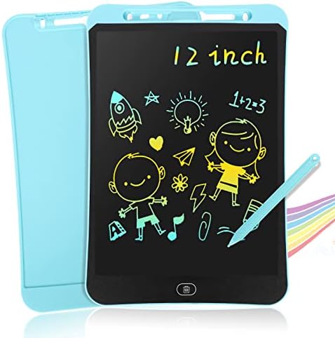 LCD Writing Tablet for Kids, СС 12 Inch за Рисуване Pad Colorful Screen Tablet Board, Toddler Learning Activities