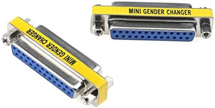 Semetall 5 Pack 25 Pin Mini Сериен Кабел Gender Changer Coupler VGA Adapter Video Transmission Straight