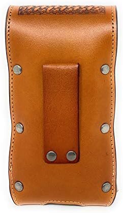 West Texas Western Cowboy Tooled Floral Leather Родео Concho Belt Loop Калъф за мобилен телефон в 4 цвята