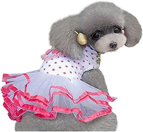 SISAVE Пет Suitable Apparels,Puppy Tutu Girl Dress Soft Skirt Clothes for Dogs Сладко