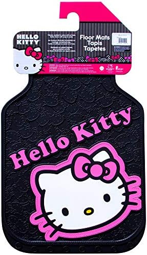 Plasticolor 001502R01 Sanrio Hello Kitty Колаж Универсален Подходящ Автомобил, Камион Suv Предните Постелки