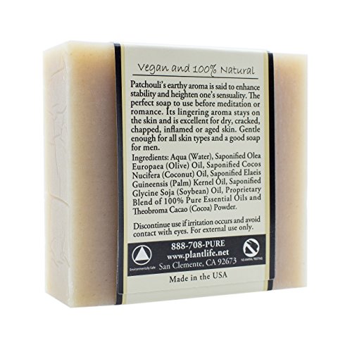 Plantlife Value 6 Pack-Пачули Чисто и Натурално Ароматерапевтическое Билкови сапуни - 4 грама всяка