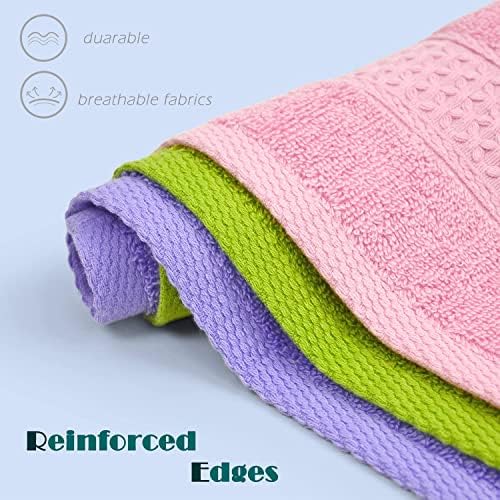 Cleanbear Ultra Soft Face Towels Wash Дрехи Памук Washclothes Highly Absorbent Washcloth Set of 3 with