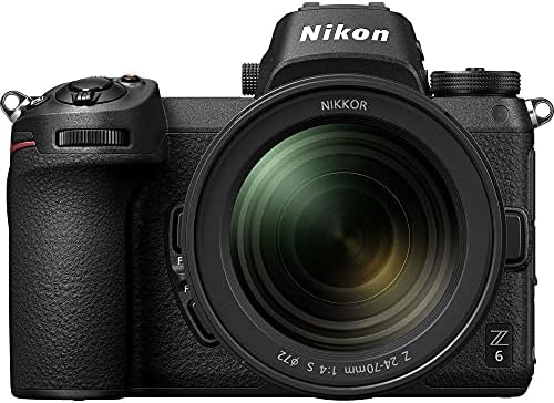 Беззеркальная цифров фотоапарат Nikon Z6 с обектив Nikon NIKKOR Z 24-70mm f/4 S + 128 GB Допълнителна памет,