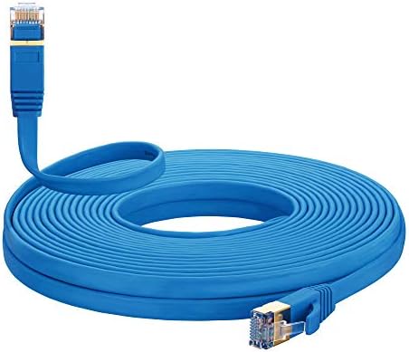 Cat 7 Ethernet Кабел 25 метра Синьо, MORELECS Cat 7 Интернет-Кабел 25 метра Ethernet Кабел RJ-45 Мрежов