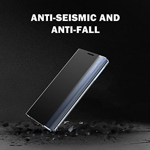 YOUWEN Mobile Cases Great for Xiaomi Redmi Note 8 Pro Side Display Magnetic Flip Horizontal Plain Texture