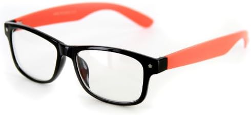 Star Burst WayfarerClear Fashion Glasses Feature UV Protection - Тесни