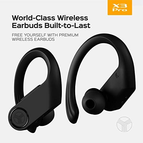 Treblab X3 Pro - True Wireless накрайници за уши with Earhooks - 45H Battery Life, Bluetooth with 5.0 aptX,