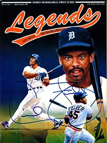 Cecil Fielder Легенди Memorial Magazine - Списания MLB с автограф