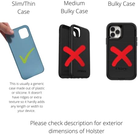 Turtleback Belt Case е Предназначена за iPhone на 12, 13 и Pro с Клипс за колан Кафява Кожена Кобур с Ултра