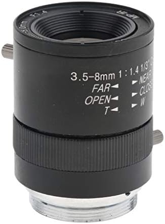 KESOTO ВИДЕОНАБЛЮДЕНИЕ Security Camera 3.5-8mm Varifocal Lens Manual Zoom CS Mount Format 1/3 инча (черен)