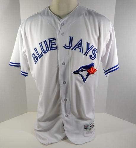 2018 Toronto Blue Jays Мат Dermody 50 Game Issued White Jersey 32 Patch - Game Used MLB Jerseys