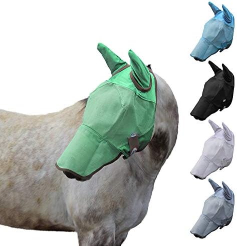 Derby Originals Светоотражающая маска за мухи с гаранция от една година - с капак за уши и нос