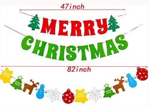 3 Опаковки Весела Коледа Банер Коледна Елха, Снежен Човек, Лосове Парти Украса Празнична Парти Украса Supplise