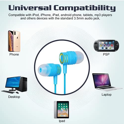 UrbanX R2 Жични слушалки в ушите с Микрофон за LG Stylo 6 с Кабел Без Entanglements, Неподатливостта Слушалки,