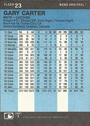 1986 Fleer Star Stickers 23 Гари Carter Ню Йорк Метс Official MLB Бейзбол Trading Card in Raw (EX-MT or