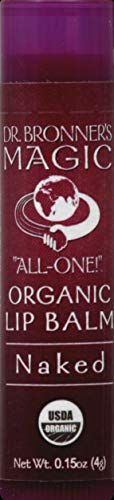 Dr-Bronner Lip Balm Organic Naked .15 oz ( Value Bulk Мулти-пакет)