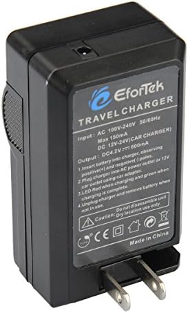 Преносимото батерия EforTek (2 бр.) и комплект зарядно устройство за екшън камери на Garmin HD 010-11654-03,