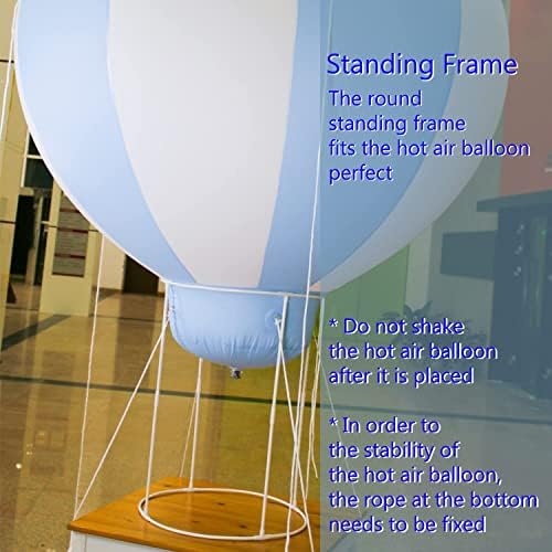 Coonoe 5ft Half Hot Air Балон with околовръстен Standing Frame, Baby Shower Party Decoration Балон with