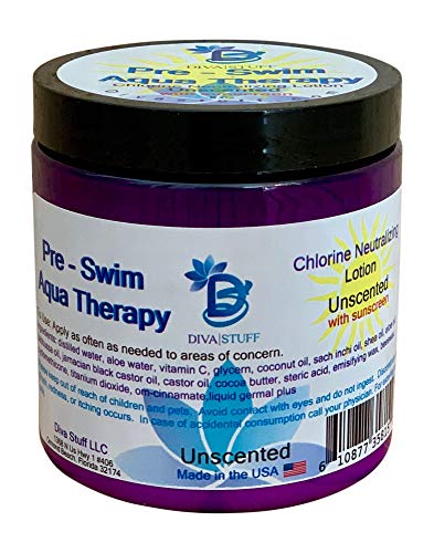Diva Неща Pre-Swim Aqua Therapy Chlor Neutralizing Body Лосион Предпазва кожата от хлор и солена вода, 8