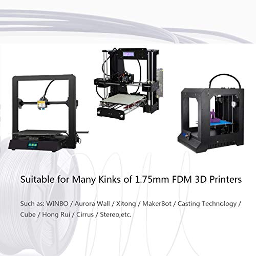 Necygoo 3D Принтер Конци 1 кг 1.75 мм PLA Направления Черно Точност на Измерване +/- 0.02 мм 2.2 lbs PLA