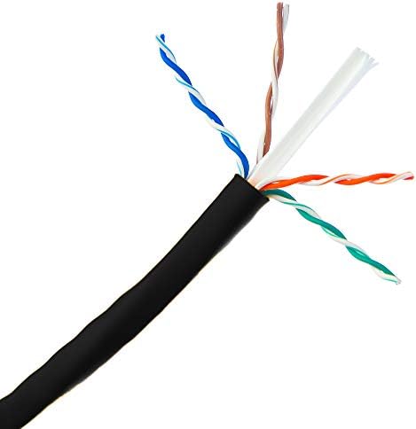 CableWholesale 1000 Foot Bulk Cat6 Ethernet Кабел, Plenum-висока оценка (СМР), Жълт Ethernet кабел, 23 AWG