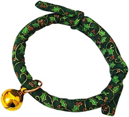 Norbi Пет Bowtie Dog Коледа Collar with Bell Коледа Grooming Necklace
