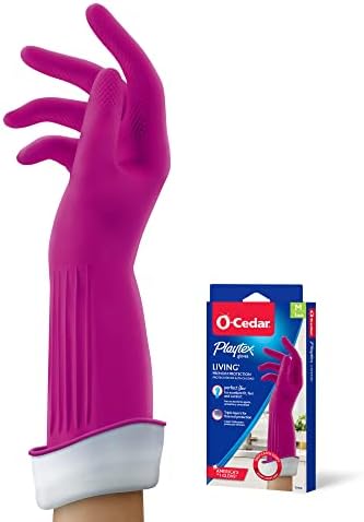 Ръкавици за почистване на Playtex Living Reuseable Rubber, Premium Protection (Medium, Пакет - 1)