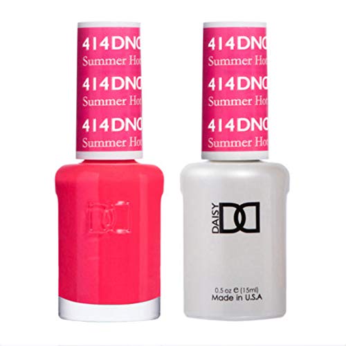 DND 414 Summer Hot Pink Gel & Matching Polish Set - DND Gel & Lacquer