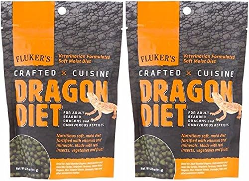 New Fluker's 2 Pack of Изработени Cuisine Juvenile Bearded Dragon Diet, 6,75 грама в опаковка