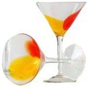 Shiraleah Fire Marakesh Martini Glass, Комплект от 4