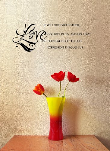 Любовта, ако ние се обичаме един друг, Бог живее в нас и Неговата любов е била доведена до пълно изразяване