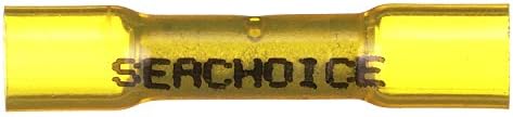 Seachoice 60201 3-към-1 Термоусадочный Челна конектор, Морски Свивам Стыковые съединение, жълто, Опаковки