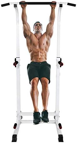 XIIQIUCS Adjustable Pull Up & Dip Stands Multi-Function Strength Training Pull Up Bar Фитнес уреди за Домашен