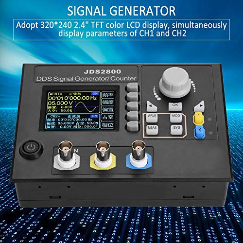 Генератор на сигнали AC100-240V 2.4 in LCD DDS Двоен източник на сигнал JDS2800 Функция Генератор на сигнали