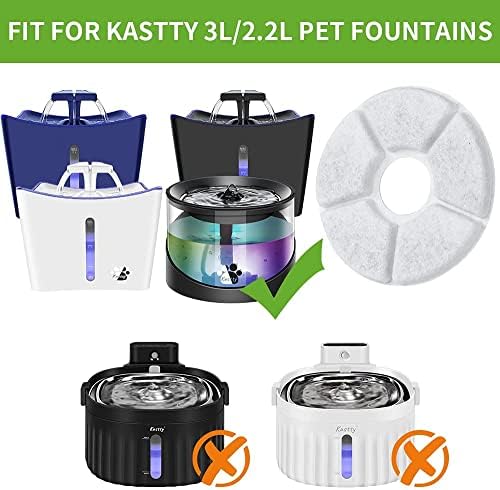 Сменяеми филтри за Kastty 3Л Cat Water Fountain, Пакет Food Grade Water Fountain Filter for Kastty Fountain