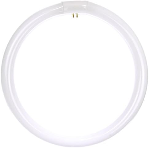 Sunlite 41430-СУ FC12T9/WW Circline Луминесцентни лампи, 12-инчов размер, 32 W, 2100 лумена, 4-за контакти