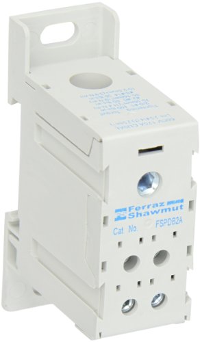 Mersen FSPDB2A Алуминиев безопасен за пръстите на разпределителен блок за захранване, 600VAC/DC, 100kA,