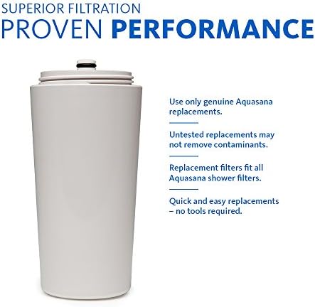 Aquasana Shower Water Filter System w/ Handheld Massaging - Филтри повече от 90% хлор - ФНИ Сертифициран