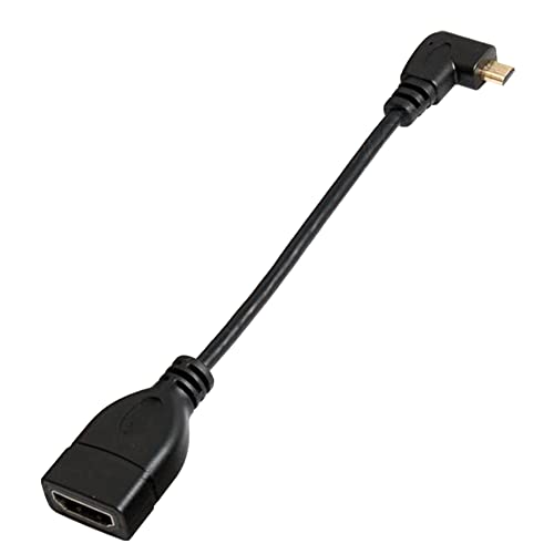 15 см HDMI-Съвместим 90 Градуса Micro HDMI Мъжки към HDMI Женски Кабел-Адаптер Ляв Десен Ъгъл Micro HDMI