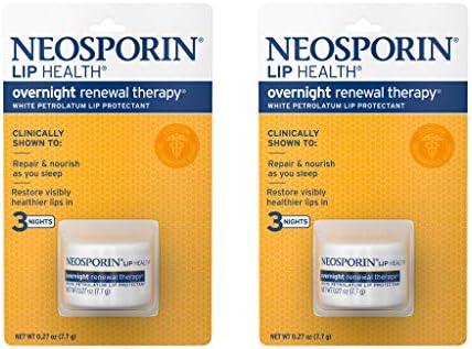 Neosporin Lip Health Нощувка Healthy Устни Renewal Therapy Petrolatum Lip Protectant, 0,27 унция. (Опаковка