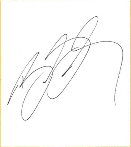 Бил Голдбърг, подписано Shikishi Art Board БЪЛГАР Beckett COA WWE Борба Autograph - Autographed Борба Разни