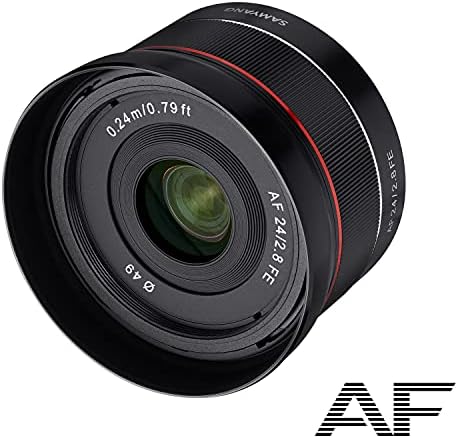 Samyang 8012 24 mm F2.8 Autofocus FE Обектив за камери Sony E - Черен